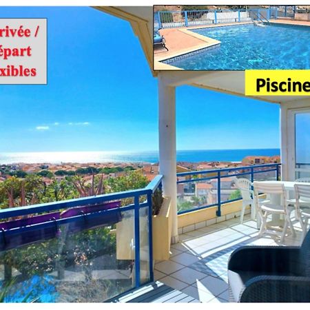 Plain-Pied, Terrasse, Piscine, Pleine Vue Mer, Plage A 6' A Pied, Parking, Wifi Fleury  Bagian luar foto