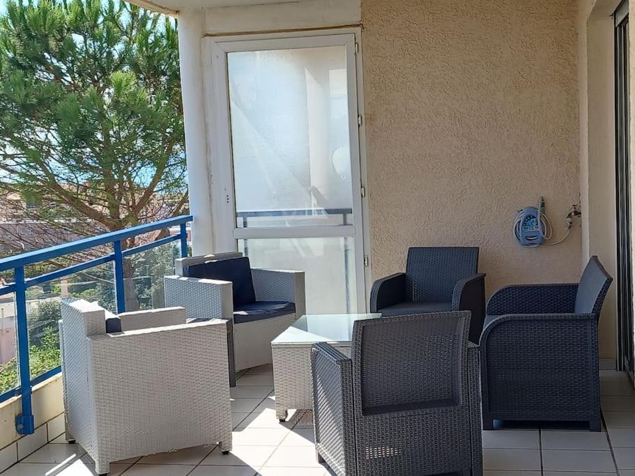 Plain-Pied, Terrasse, Piscine, Pleine Vue Mer, Plage A 6' A Pied, Parking, Wifi Fleury  Bagian luar foto