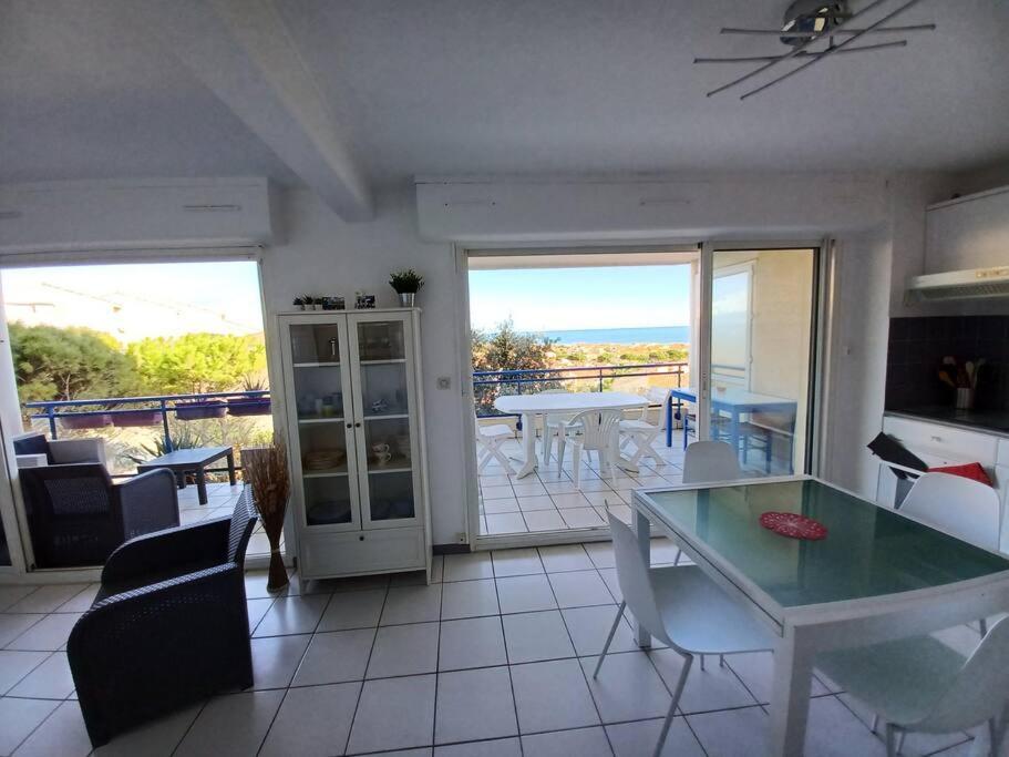 Plain-Pied, Terrasse, Piscine, Pleine Vue Mer, Plage A 6' A Pied, Parking, Wifi Fleury  Bagian luar foto