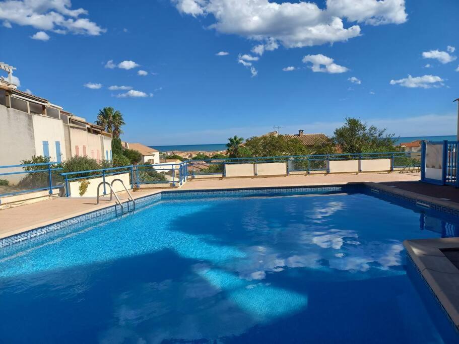 Plain-Pied, Terrasse, Piscine, Pleine Vue Mer, Plage A 6' A Pied, Parking, Wifi Fleury  Bagian luar foto