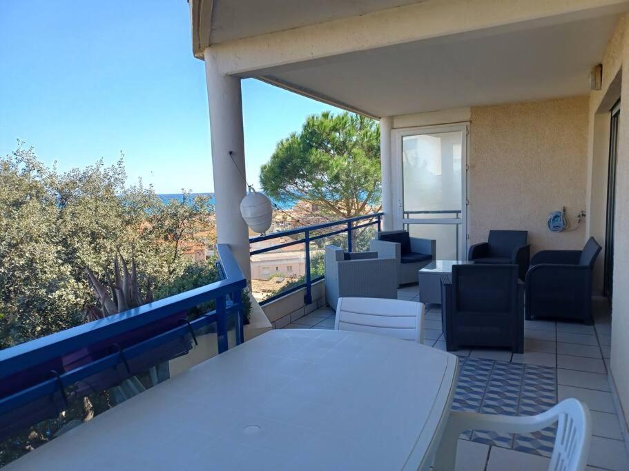 Plain-Pied, Terrasse, Piscine, Pleine Vue Mer, Plage A 6' A Pied, Parking, Wifi Fleury  Bagian luar foto