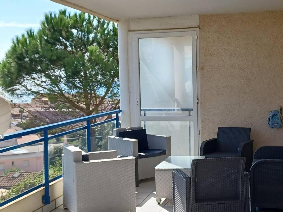 Plain-Pied, Terrasse, Piscine, Pleine Vue Mer, Plage A 6' A Pied, Parking, Wifi Fleury  Bagian luar foto