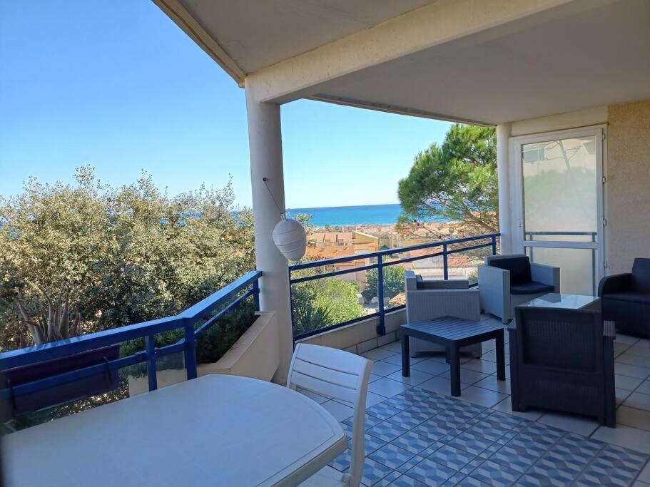 Plain-Pied, Terrasse, Piscine, Pleine Vue Mer, Plage A 6' A Pied, Parking, Wifi Fleury  Bagian luar foto
