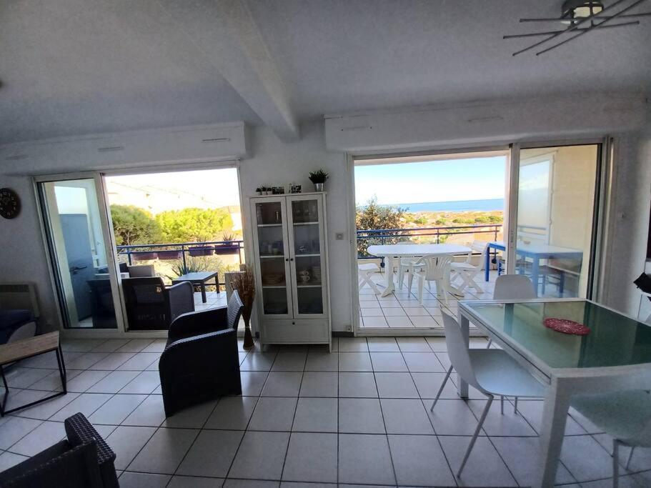 Plain-Pied, Terrasse, Piscine, Pleine Vue Mer, Plage A 6' A Pied, Parking, Wifi Fleury  Bagian luar foto