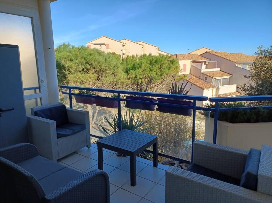 Plain-Pied, Terrasse, Piscine, Pleine Vue Mer, Plage A 6' A Pied, Parking, Wifi Fleury  Bagian luar foto