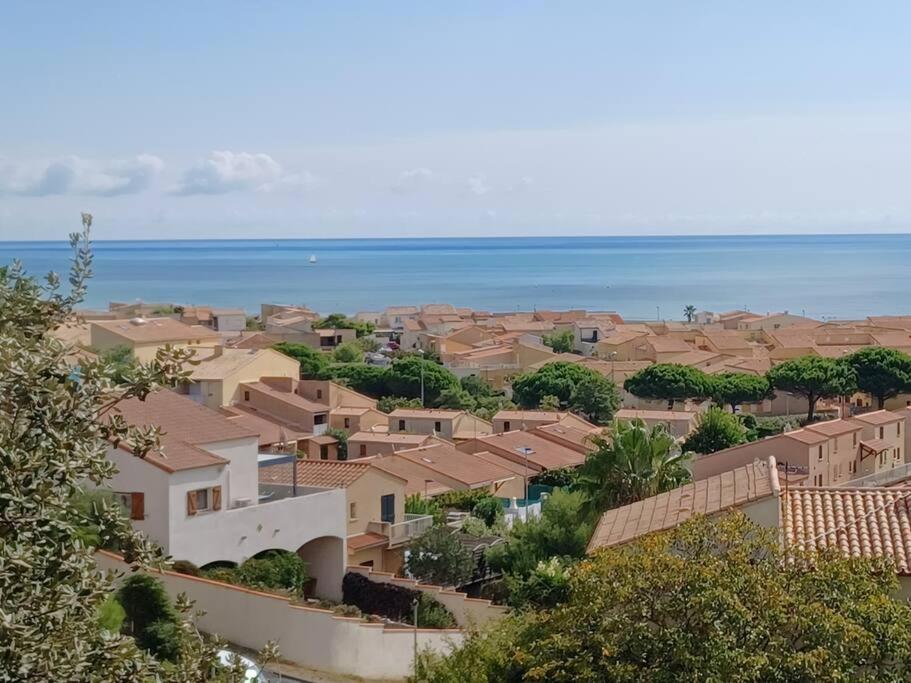 Plain-Pied, Terrasse, Piscine, Pleine Vue Mer, Plage A 6' A Pied, Parking, Wifi Fleury  Bagian luar foto