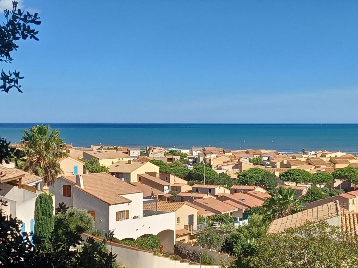Plain-Pied, Terrasse, Piscine, Pleine Vue Mer, Plage A 6' A Pied, Parking, Wifi Fleury  Bagian luar foto